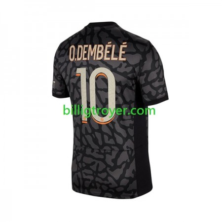 Billige Fotballdrakter Paris Saint-Germain PSG O.Dembele 10 Tredjedraktsett 2023/24 Kortermet